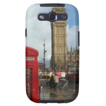London-Telefonkasten u. Big Ben (St.K) Galaxy S3 Hüllen