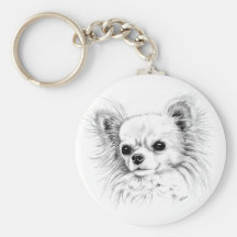 Longcoat Chihuahua Schlüsselbänder