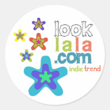 looklala ist indie Trend Runde Aufkleber