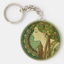 Lorbeer, Alphonse Mucha Schlüsselband