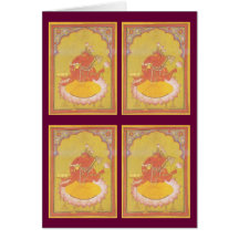 Lord Ganesha mit Lotus Karte