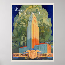 Los Angeles, die Wunder-Stadt Posterdruck