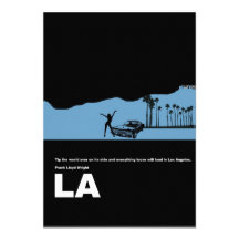 Los Angeles-Plakat Individuelle Ankündigungskarte