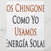 Los Chingones Como Yo Usamos Energia Solar Flyerdruck