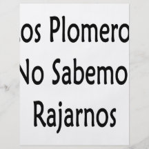 Los Plomeros kein Sabemos Rajarnos Flyer