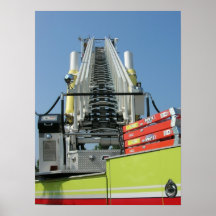 Löschfahrzeug-Leiter Plakat
