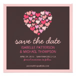 Lose der Herz-Liebe-Save the Date Mitteilung Personalisierte Einladungskarten