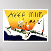 Lösen Sie die Gesprächs-Kosten-Leben WPA 1943 Posterdruck