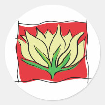 Lotos-Blumen-Yoga Aufkleber