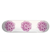 Lotus-Blüte (Hennastrauch) (Rosa) Individuelle Skatedecks