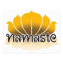 Lotus-Gelb Postkarte