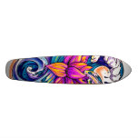Lotus in den Wellen Skateboard Deck