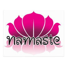 Lotus-Rosa Postkarte
