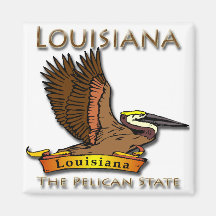 Louisiana-Pelikan-Staats-Pelikan Kühlschrankmagnet