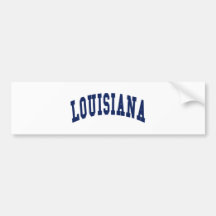 Louisiana-Uni Autosticker