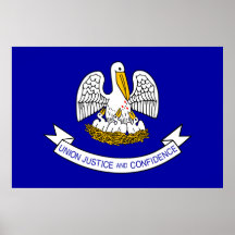 Louisiana, Vereinigte Staaten kennzeichnen Plakatdruck