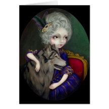 "Loup-Garou: Gruß-Karte Le Portrait"