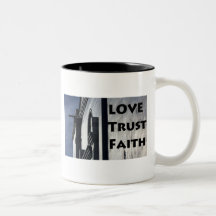Love Trust Faith Coffee Mugs