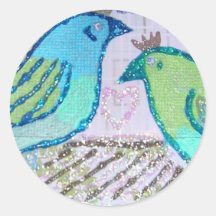 Lovebirds-Aufkleber