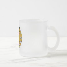 Löwe mit Abschluss-Kappen-T-Shirts und Geschenken Kaffee Tassen