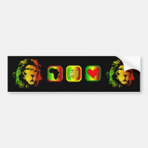 Löwe Zion Judah des Reggae-Löwes Autosticker
