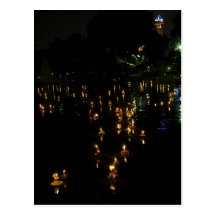 Loy Krathong Bangkok Lumpini Park Postkarten