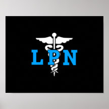 LPN medizinisches Symbol Posterdrucke