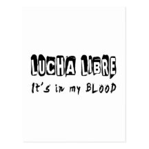 Lucha Libre ist es in meinem Blut Postkarte