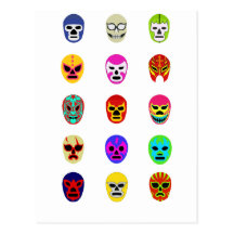 Lucha Libre Masken-Mexikaner-Wrestling Postkarten