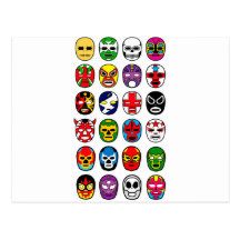 Lucha Libre Maskenringkämpfer Mexikaner-Wrestling Postkarten