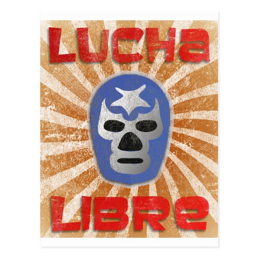 Lucha Libre Mexikaner-Wrestling Postkarte