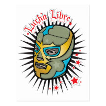 Lucha Libre mexikanische Wrestling-Maske Postkarte