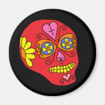 Lucha Libre Zuckerschädel Kühlschrankmagnet
