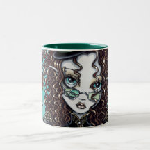 "Lucy" Dampf-Punkluft-Ballon-feenhafter Kunst-Bech Tee Tasse