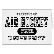 Luft-Hockey-Universität Grußkarte