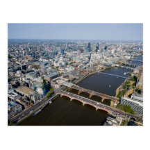 Luftaufnahme von London Postkarte