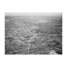 Luftaufnahme von San Antonio, 1939 Leinwand Druck