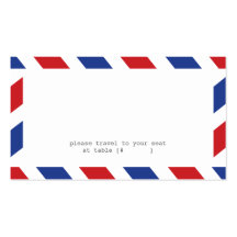 Luftpost-Eskorte-Karte Visitenkarte