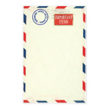 Luftpostbriefpapier Individuelles Büropapier