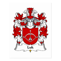 Luk Familienwappen Postkarte