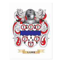 Luke-Wappen (Familienwappen) Postkarten
