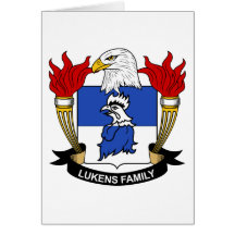 Lukens Familienwappen Grußkarten