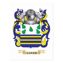 Lukes Wappen (Familienwappen) Postkarte