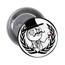 LulzSec anonymes Logo Anstecknadelbutton
