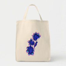 Luna-Schmetterlings-Leinwand-Tasche