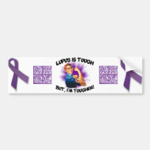Lupus-Bewusstseins-Bar-Codes für Mobiltelefone Auto Sticker