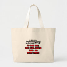 Lustige Anthropologen-T-Shirts und Geschenke Tasche