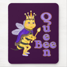 Lustige Bienenkönigin Mousepads