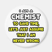 Lustige Chemiker-T-Shirts und Geschenke Kühlschrankmagnet
