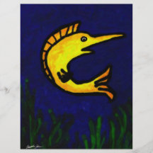 Lustige Fische 1 Flyerdruck